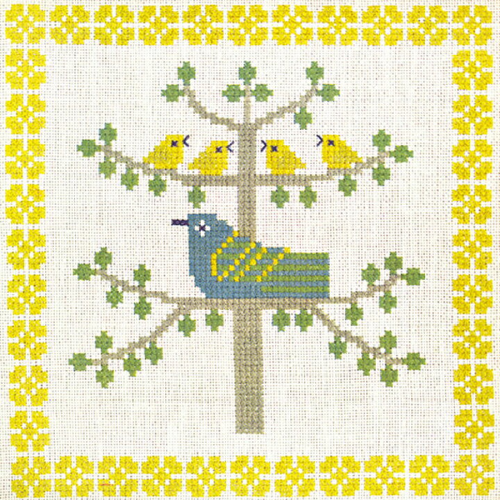 楽天市場】刺繍キット フレメ 17-3581 鳩 Family 【メール便可】クロス 