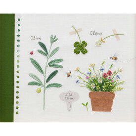 刺繍キット COSMO 青木和子 カラーコレクション グリーン緑 花刺繍 キット ハーブ