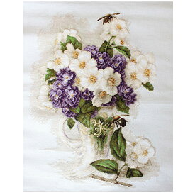 刺繍 輸入キット Luca-S（ルーカス） B512 Vase with jasmine 【メール便可】