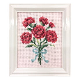 刺繍 キット COSMO（ルシアン） 四季折々の花だより 5月 カーネーション 【メール便可】