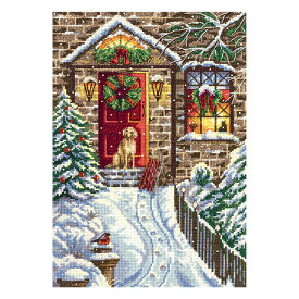 刺繍キット PANNA パンナ PR-7017 Christmas Eve クリスマスイブ｜雪 リース ツリー 犬 キット クロスステッチ