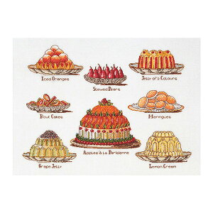�h�J �h���イ�A���L�b�g Thea GOUVERNEUR sweet cake Dishes White Aida 2096