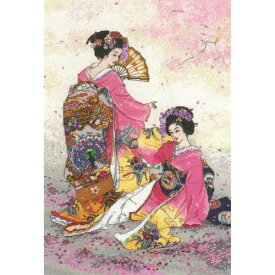 刺繍 刺しゅう輸入キット maia Hutari Mai (Pink) 二人舞
