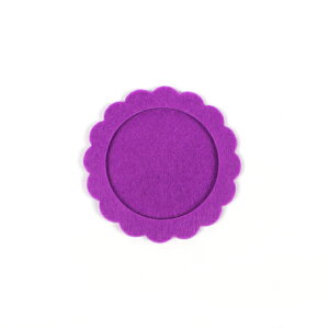 hJ hイz RICO Felt frame purple round 10cm y[։z