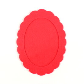 刺繍 刺しゅう額 RICO Felt frame azalea oval 15×20cm 【メール便可】刺繍枠 土台