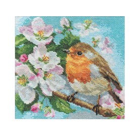 刺繍 輸入キット ALISA（アリサ） Flowers and birds Robin ロビン 1-20【メール便可】クロスステッチ