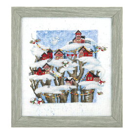 刺繍 Charivna Christmas fairytale クリスマスのメルヘン｜PK-132 クロスステッチ キット 雪だるま かわいい