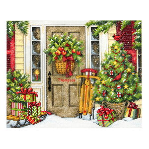 �A�� �h�J�L�b�g Dimensions 70-08961 Home for the Holidays �N���X�}�X�x�ɂ̉� | �f�B�����W���� �z���f�[ �N���X�}�X �v���[���g�h�A �h�J�L�b�g �N���X�X�e�b�`�L�b�g