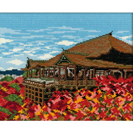 刺繍 刺しゅうキット オリムパス 四季を彩る 日本の名所 紅葉と清水寺 7461