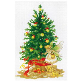 刺繍 輸入キット Luca-S ルーカス B1117 クリスマスツリー Christmas Tree & Fairy 【メール便可】