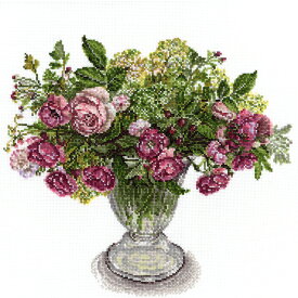 刺繍 COSMO Fujico collection 秋バラのアレンジメント｜552110 フジコ 花