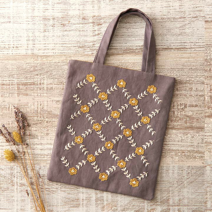 楽天市場】刺繍 COSMO ボタニカル刺しゅう No.92905 黄色いお花の 