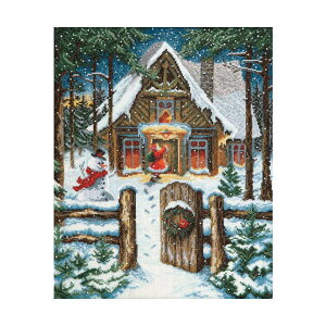 刺繍 Charivna On the eve of the holidays (クリスマスイブ)|M-368 輸入キット クロスステッチ キット