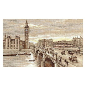 ◎刺しゅうPUSH！◎刺繍 PANNA London Westminster Bridge ロンドン ウェストミンスター ブリッジ｜GM-1254 テムズ川 ビッグベン ロンドンアイ