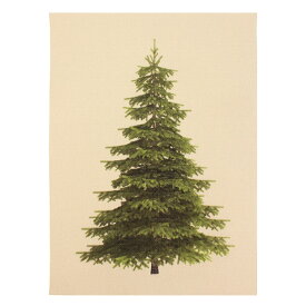 刺繍 刺しゅう布 INTERSTISS Printed Aida 5.5 ベージュ×クリスマスツリー 30×40cm 【メール便可】ステッチイデー モミの木のアイーダ布 タペストリー