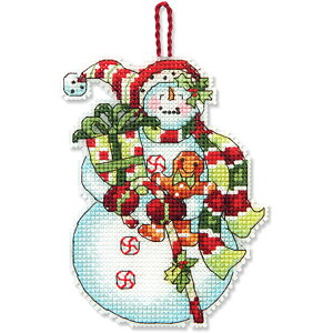 y~hJP15z hJ ALbg Dimensions NX}XI[igLbg Snowman with Sweets Ornament y[։z