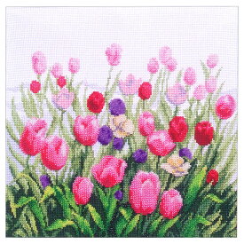 刺繍 輸入キット Charivna Valley of tulips （チューリップの谷）