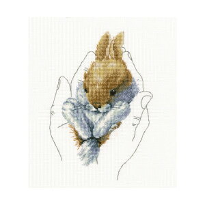 刺繍キット RTO M697 WARMTH IN PALMS 手のひらの子ウサギ Little Rabbit | クロスステッチ キット