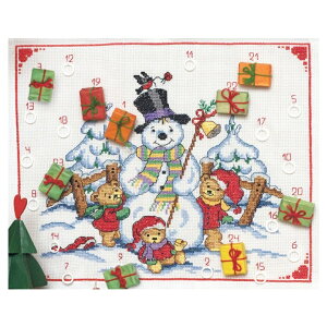 hJLbg AJ[ Snowman And Bears Calender Xm[}ƃN}̃J_[b A NXXeb` Lbg