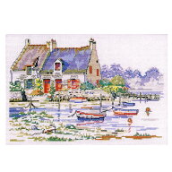 刺繍 Marie Coeur　La maison dans le golfe de Morbihan 輸入キット◎PUSH 輸入刺繍◎