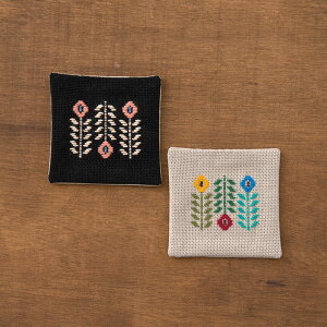 こぎん刺しキット コースターC | 刺繍 刺しゅう オリムパス ハリノヲト ハンドメイド