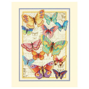 輸入刺繍 Dimensions Butterfly Beauty バタフライビューティー|刺しゅうキット クロスステッチ 70-35338