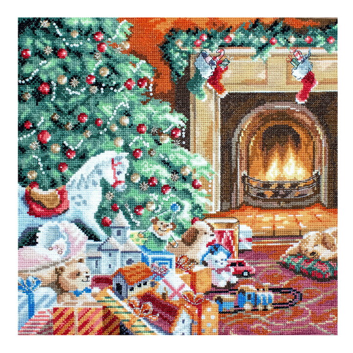 クロスステッチキット［Letistitch］Dogs & Cats in Stockings - クリスマスの靴下と子犬＆子猫たち Letistitch クロスステッチキット