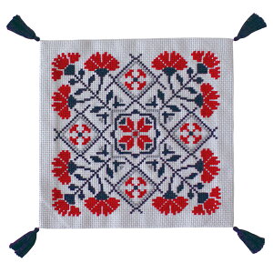 IpX tH[NA p^[Y 9099 K[lbg^C NXEXeb`Lbg | hJLbg vCX}bg 21.5×21.5cm k hイ Folklore Patterns Garnet Tile Lbg