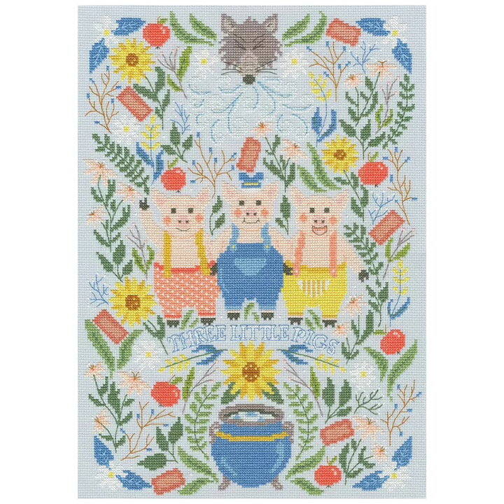 楽天市場】刺繍 輸入キット Bothy Threads XVS4 Three Little Pigs 三 