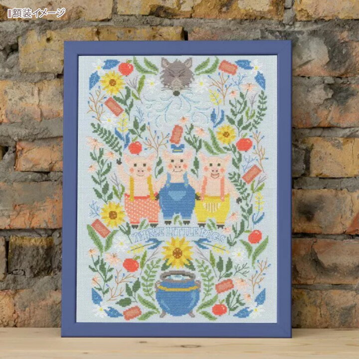 楽天市場】刺繍 輸入キット Bothy Threads XVS4 Three Little Pigs 三 
