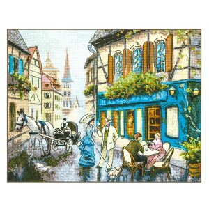 ALbg `ri Momentos Magicos M-494 Counted cross stitch kit Unexpected meeting | i NXXeb`Lbg l Xp AhJ Ahイ