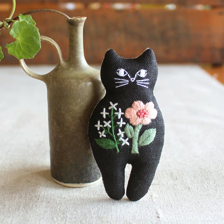 楽天市場】piece nekogao 刺繍ブローチキット 図案印刷済 | 刺しゅう 