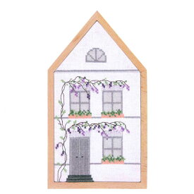 刺繍キット 輸入刺繍 クロスステッチ RTO SUMMER HOUSE 刺しゅう枠付き 100217 | クロスステッチキット 上級者 夏 サマー ハウス 家 花 フラワー
