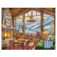 刺繍 輸入キット LETISTITCH Winter Lodge L9922