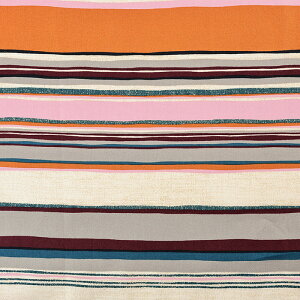 チェック&ボーダー ボーダー オックス 50cm単位|切売り 切り売り 生地 布 布地 コットン100% ストライプ柄 縞模様 幾何学模様 モダン レトロ 普通地 丈夫 エスニック アジアンチック アジア