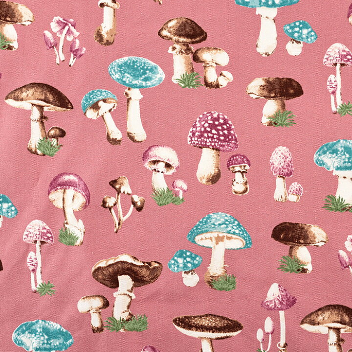 楽天市場】キノコ柄 オックス 50cm単位｜切売り 切り売り 生地 布 布地  