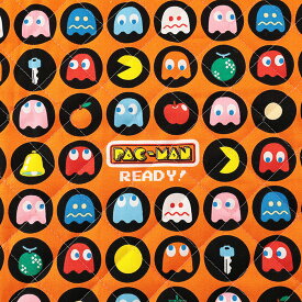 パックマン オックスキルト 50cm単位｜切売り 切り売り 生地 布 布地 キルト生地 キルティング キルティング生地 キャラクター かっこいい 入園グッズ 入学グッズ 新学期グッズ 女の子 男の子 厚手 丈夫