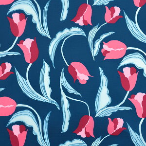 SEDUM DESIGN Swaying tulips ポリエステルプリント 1m カットクロス|生地 布 布地 はぎれ カット布 カットクロス セダムデザイン 花柄 フラワー柄 かわいい おしゃれ ポリエステル エコバッグ素材