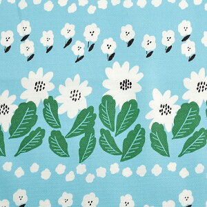 kippis 市場のマーガレット オックス 50cm カットクロス|生地 布 布地 はぎれ カット布 カットクロス コットン100% 北欧テイスト 北欧風 北欧調 おしゃれ かわいい 普通地 丈夫 マルケッタ 花