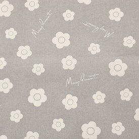 マリークヮント ミニデイジー オックス 50cm単位｜切売り 切り売り 生地 布 布地 マリークワント MARY QUANT マリクワ イギリス ブランド シンプル 普通地 丈夫 ブランド 花柄 フラワー柄 ロゴ かわいい おしゃれ コットン100％
