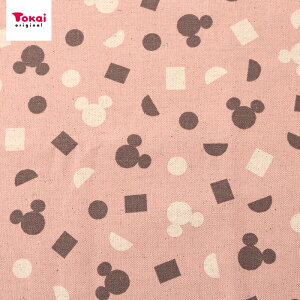 ディズニー ミッキー 綿麻キャンバス 50cm単位|切売り 切り売り 生地 布 布地 コットンリネン ミッキーマウス 大人っぽい かわいい シンプル 普通地 丈夫 Disney キャラクター 入園 入学 新学