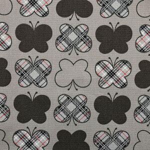 LA FARFALLA チョウチョ柄 オックス 50cm単位|切売り 切り売り 生地 布 布地 ちょうちょ 蝶 チョウ くすみカラー かわいい 北欧風 北欧テイスト 普通地 丈夫 コットン100% おしゃれ 入園 入学 通