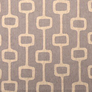 チェーン柄 綿麻キャンバス 50cm単位|切売り 切り売り 生地 布 布地 コットンリネン 北欧テイスト 北欧風 幾何学模様 幾何学柄 おしゃれ 普通地 丈夫 シンプル ナチュラル KEI FABRIC ケイファ