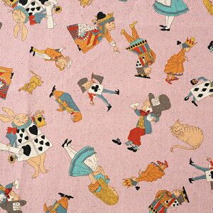 V&A Fabric Collection Alice and Friends �Ȗ��L�����o�X 50cm�P�ʁb�ؔ��� �؂蔄�� ���n �z �z�n �R�b�g�����l�� ���Ƃ��b ���킢�� ������� �C�M���X �A���X ���ʒn ��v �p�� �����h�� ���B�N�g���A&