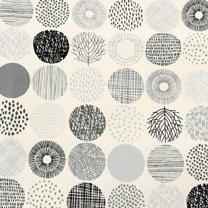 シンプルランド ミニサークル オックス 50cm単位 | 切売り 切り売り 生地 布 布地 コットン100% 幾何学模様 幾何学柄 丸 水玉 おしゃれ 大人 かわいい 小さめ 普通地 丈夫 普通地 丈夫 北欧風