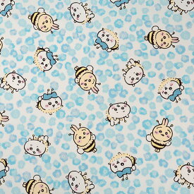 ちいかわ ミニフラワー柄 オックス 50cm単位 | 切売り 切り売り 生地 布 布地 コットン100％ アニメ パステルカラー キャラクター 花柄 フラワー柄 小花柄 入園 入学 新学期 グッズ 女の子 男の子 かわいい 通園 通学