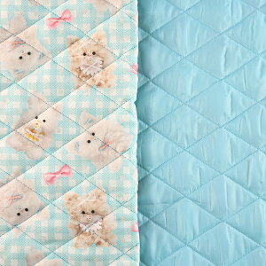 imaDOKI kids ふわふわベビーリボン キルト 60×100cm カットクロス | 生地 布 布地 はぎれ カット布 韓国 韓国風 アンニョン イマドキキッズ 厚手 丈夫 キルティング生地 モフモール モールドール