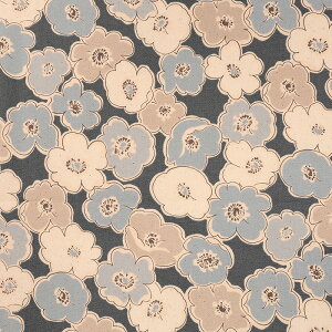Smoky Poppy オックス 50cm カットクロス | 生地 布 布地 はぎれ カット布 カットクロス コットン100% 花柄 フラワー柄 フラワープリント おしゃれ 普通地 丈夫 かわいい 総柄 くすみカラー ボタニ