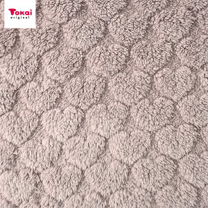 シープジャガード ハートボア 70×100cm カットクロス | 生地 布 布地 はぎれ カット布 ボア ファー フェイクファー エコファー あったか 暖かい 温か素材 無地 かわいい もこもこ ふわふわ ふん