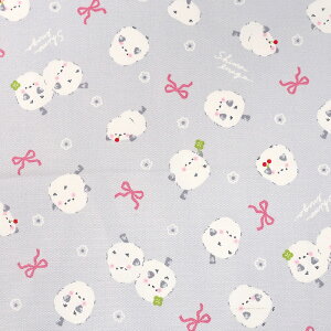 ファンシープリント シマエナガ オックス 50cm カットクロス | 生地 布 布地 はぎれ カット布 コットン100% アニマル柄 動物柄 入園 入学 新学期 通園 通学 鳥 普通地 丈夫 バード しまえなが